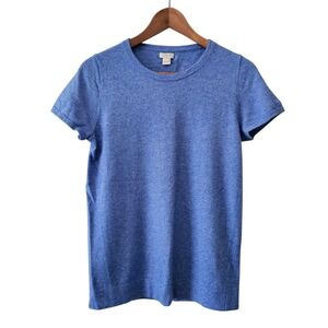 J. Crew Blue Woman Short Sleeve Pullover Sweater EUC